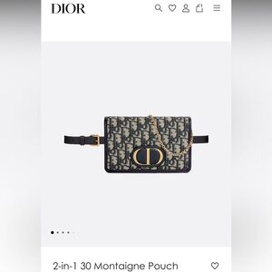 Authentic Dior 2-in-1 30 Montaigne Pouch